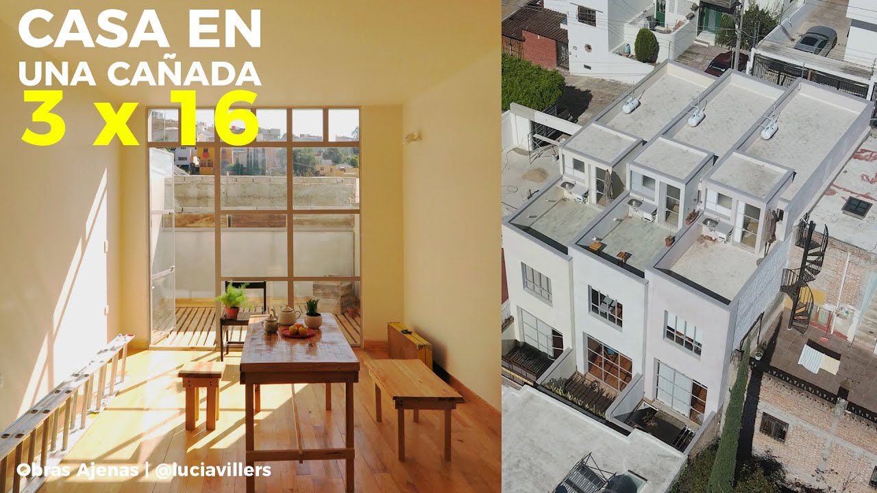 Impresionante! CASA MINIMALISTA de 3 METROS de ANCHO!! - Obras Ajenas